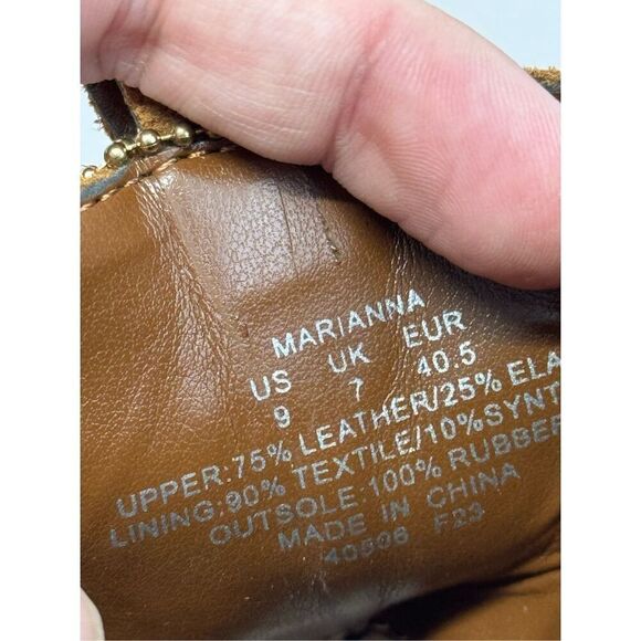 Lauren‎ Ralph Lauren Boots Size 9 Women Brown Suede Water Resistant Chelsea - Picture 8 of 9